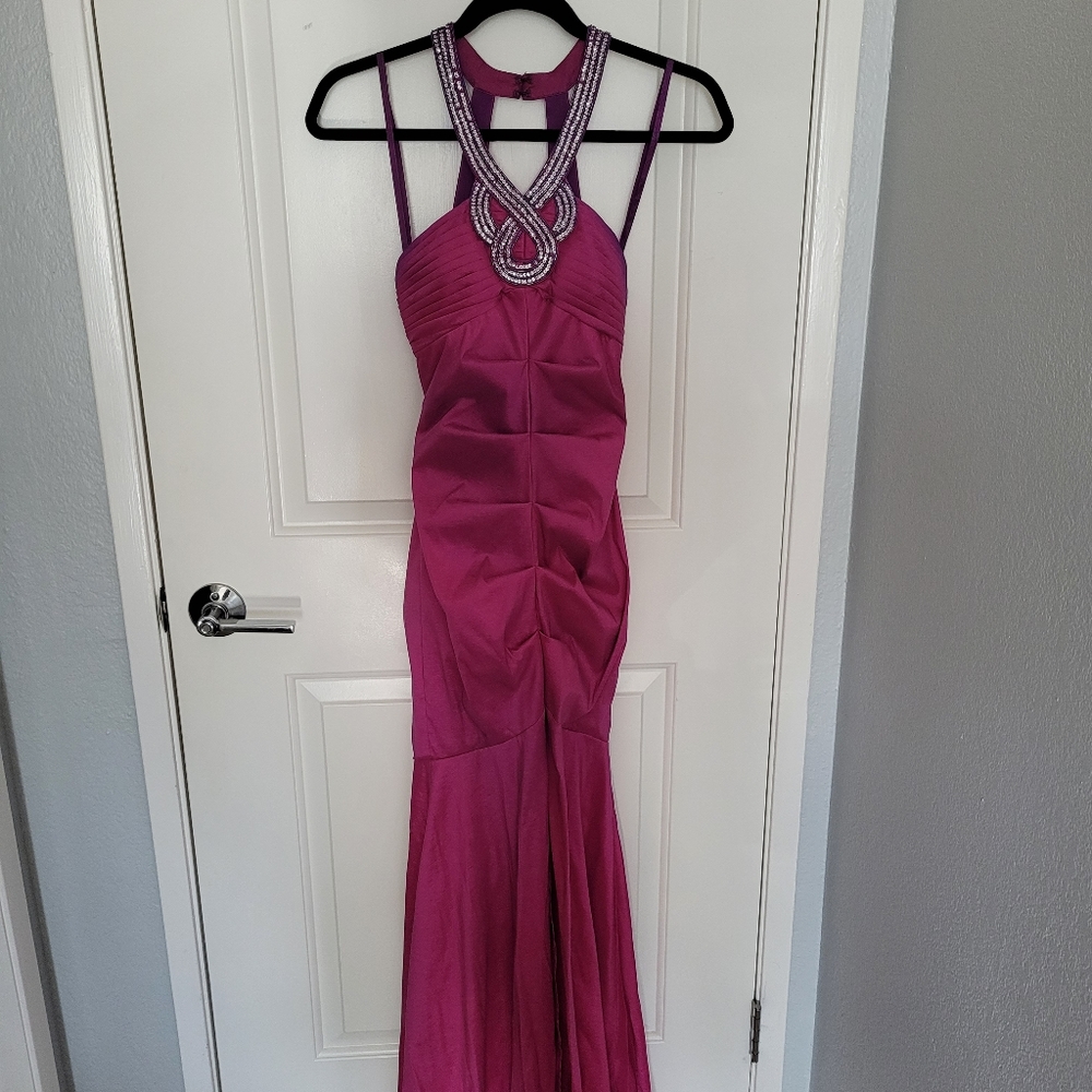 Purple Mermaid Prom Dress
